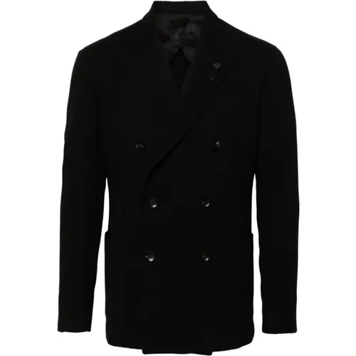 Wool Blend Double-Breasted Jacket , male, Sizes: L, XL, M - Lardini - Modalova