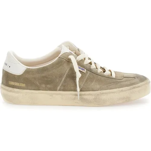 Wildleder Sneakers Leder Ferse , Herren, Größe: 43 EU - Golden Goose - Modalova