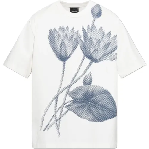 T-Shirt mit Druck , Herren, Größe: XS - PS By Paul Smith - Modalova