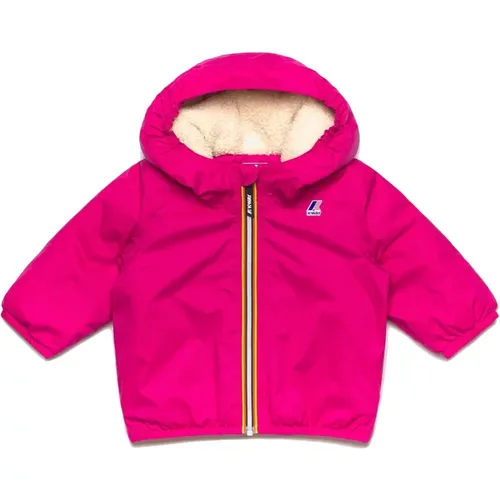 Kids' Waterproof Jacket with Fleece Lining , unisex, Sizes: 12 M - K-way - Modalova