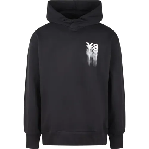 Grafik-Hoodie mit Logodruck , Herren, Größe: S - Y-3 - Modalova