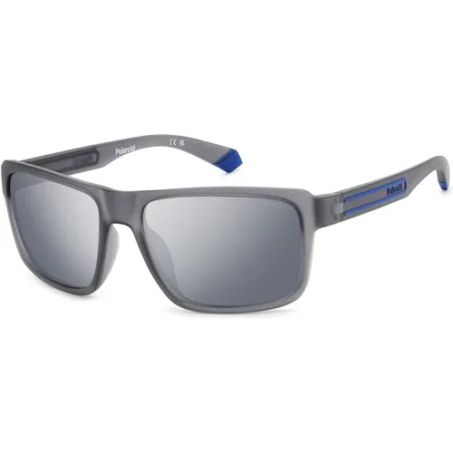 Matte Grey Sunglasses , male, Sizes: 58 MM - Polaroid - Modalova