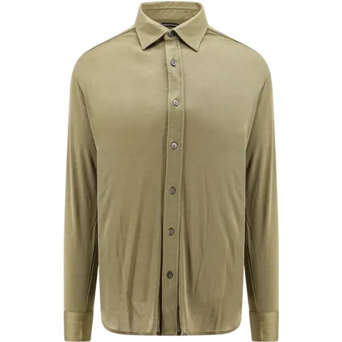 Men's Clothing Shirts Ss24 , male, Sizes: L, M - Tom Ford - Modalova