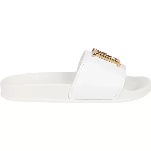 Bianco/Oro Vintage Slide Sandalen - Dsquared2 - Modalova