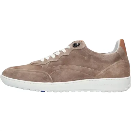 Taupe Wildleder Low Top Sneakers - Floris van Bommel - Modalova