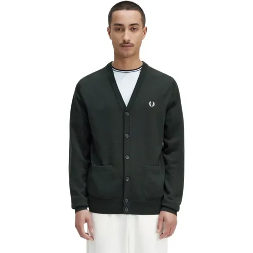 Classic Cardigan , male, Sizes: 2XL - Fred Perry - Modalova