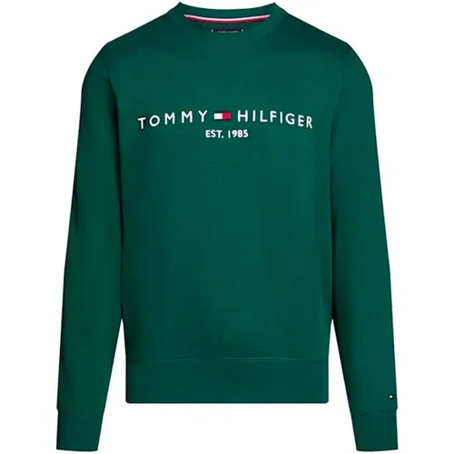 Grüner Pullover Hoher Kragen Regular Fit , Herren, Größe: XL - Tommy Hilfiger - Modalova