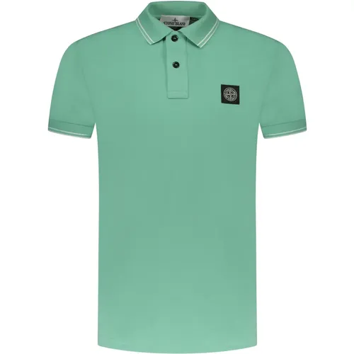 Grünes Polo-Shirt Casual Stil , Herren, Größe: 2XL - Stone Island - Modalova
