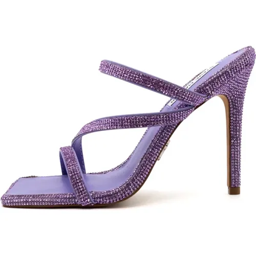 Lavendel Str Stiletto Absatz Hausschuhe , Damen, Größe: 39 EU - Steve Madden - Modalova