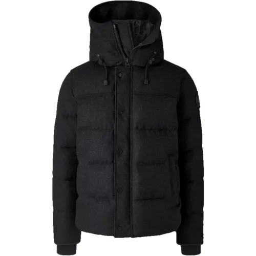 Windproof Wool Parka with Stylized Features , male, Sizes: M, S, XL - Canada Goose - Modalova