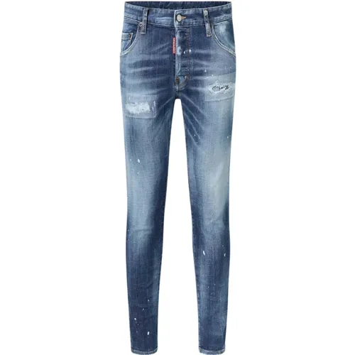 Heritage Rammendo Biker Jeans , Herren, Größe: M - Dsquared2 - Modalova