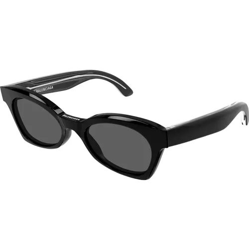 Schwarze/Graue Sonnenbrille,Sonnenbrille - Balenciaga - Modalova