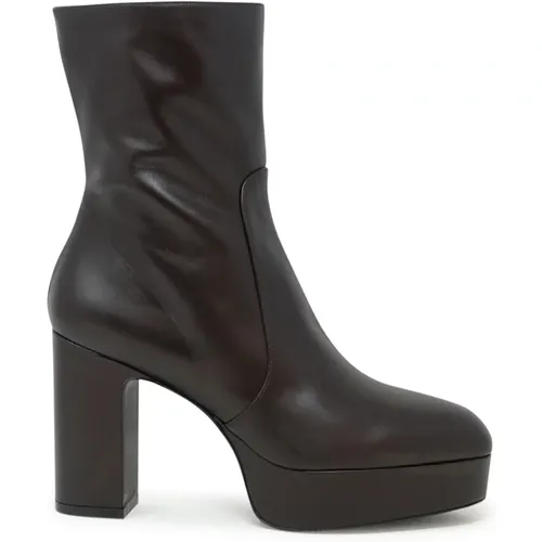 Ankle Boots Lala Platform Zip Bootie , female, Sizes: 4 1/2 UK, 3 1/2 UK, 5 1/2 UK - Stuart Weitzman - Modalova