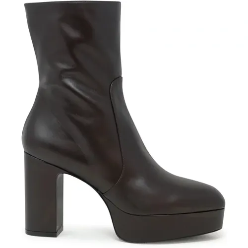 Ankle Boots Lala Platform Zip Bootie , female, Sizes: 4 UK, 3 UK, 4 1/2 UK, 3 1/2 UK, 5 1/2 UK, 5 UK - Stuart Weitzman - Modalova