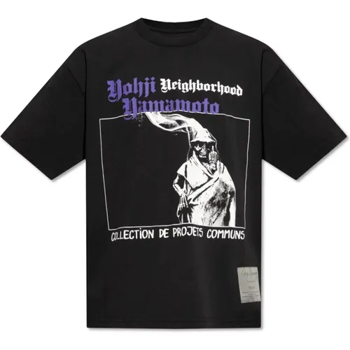 Schwarzes T-Shirt mit Skelett-Motiv , Herren, Größe: 2XL - Y-3 - Modalova