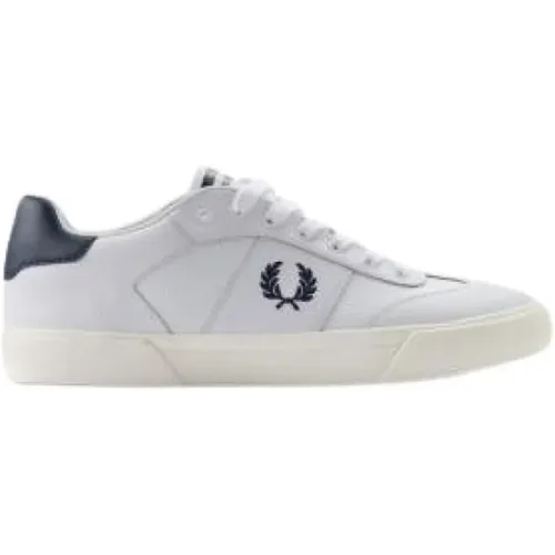 Premium Leather Sneakers with Sporty Polyester Accents , male, Sizes: 6 UK - Fred Perry - Modalova