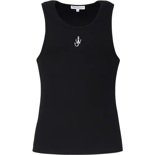 Tank Top with Olympic Neckline , male, Sizes: XL, S - JW Anderson - Modalova