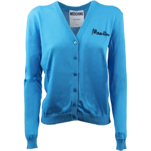 Cardigan , female, Sizes: XS, L, M, 2XS - Moschino - Modalova