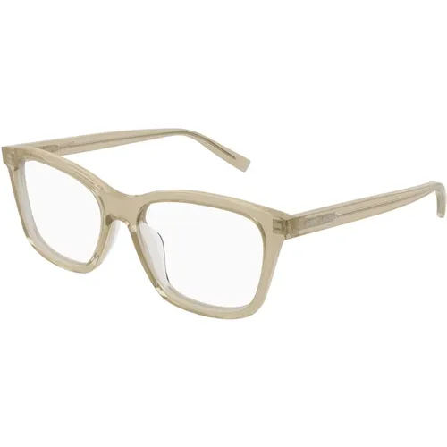 Transparent Gelb Eyewear Frames SL 482 , unisex, Größe: 54 MM - Saint Laurent - Modalova