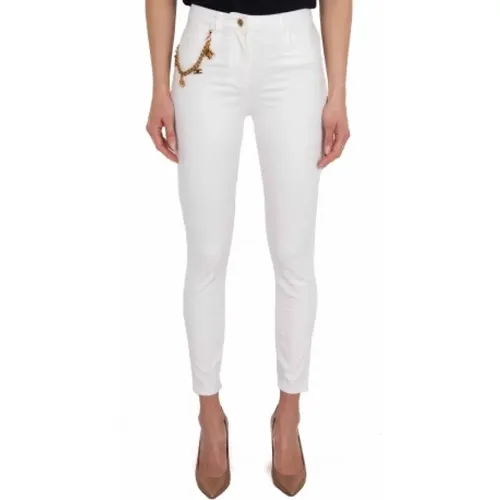 High-waisted skinny jeans , female, Sizes: W30 - Elisabetta Franchi - Modalova