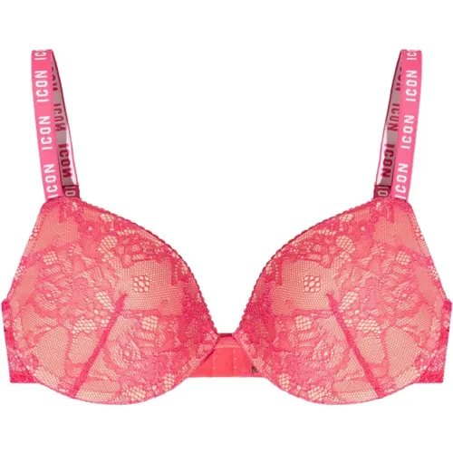 Spitzen Push-up BH , Damen, Größe: L - Dsquared2 - Modalova