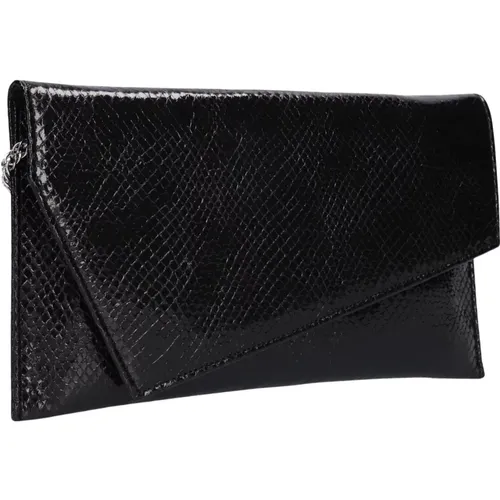 Schwarze Vegane Clutch 3112 , Damen, Größe: ONE Size - Notre-v - Modalova