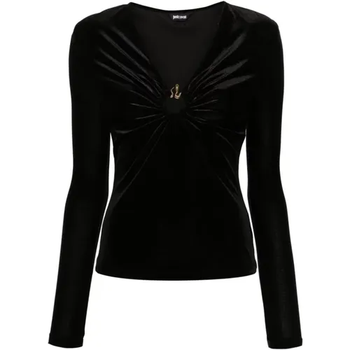 Schwarzes Topwear für Frauen Aw24 , Damen, Größe: S - Just Cavalli - Modalova