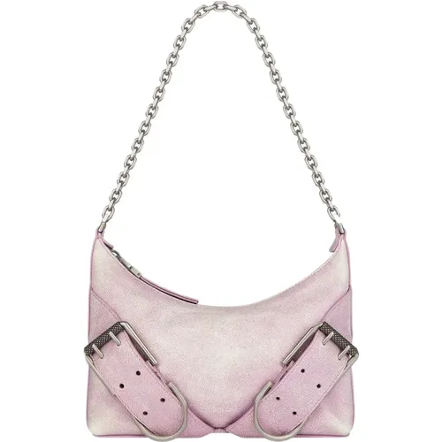 Rosa Lederhandtasche mit Gravierten Metallschnallen - Givenchy - Modalova