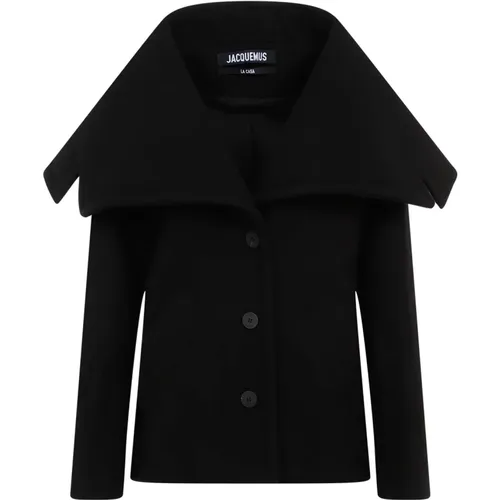 Schwarze Mäntel für Frauen Aw24 - Jacquemus - Modalova