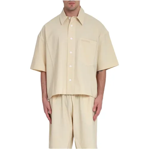 Gekürztes Uniformhemd , Herren, Größe: L - Bonsai - Modalova