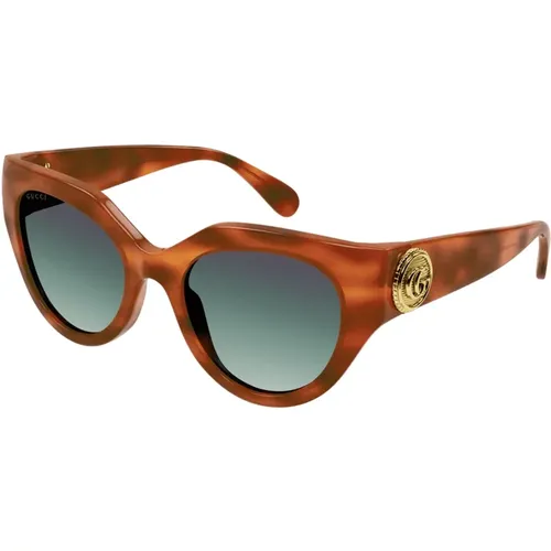 Cat Eye Sunglasses Trendy Urban Style , unisex, Sizes: 52 MM - Gucci - Modalova