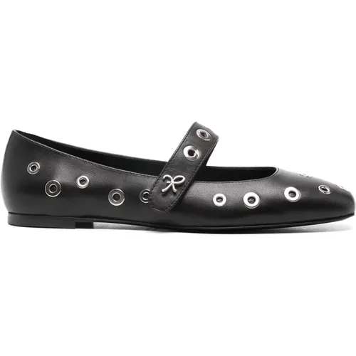 Rock Nappa Ballet Flats , female, Sizes: 5 1/2 UK, 7 UK, 8 UK, 5 UK, 3 UK, 4 UK, 6 UK - Roberto Festa - Modalova