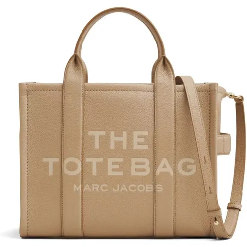 Leder Tote Tasche mit Geprägten Logos - Marc Jacobs - Modalova