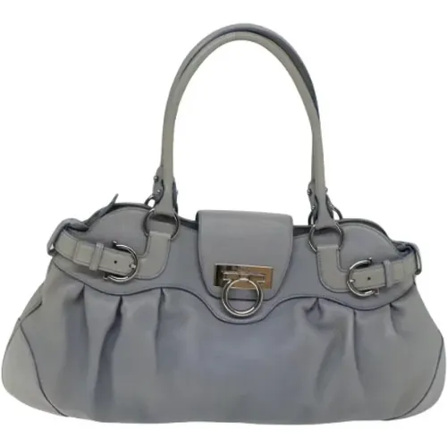 Pre-owned Leather shoulder-bags , female, Sizes: ONE SIZE - Salvatore Ferragamo Pre-owned - Modalova