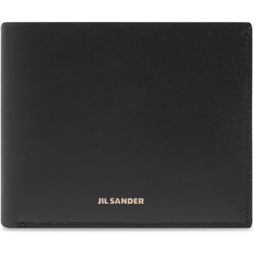 Folding wallet with logo , male, Sizes: ONE SIZE - Jil Sander - Modalova