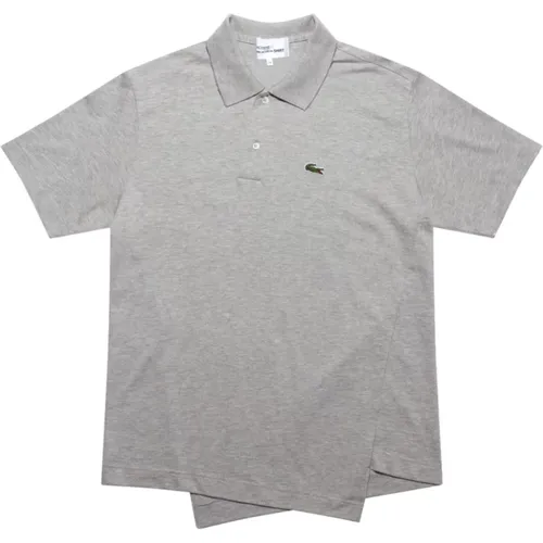 Grey Polo Shirt with Asymmetric Hem , male, Sizes: S - Comme des Garçons - Modalova