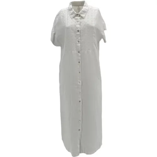 Shirt Dresses , female, Sizes: 2XL, S, M, XL - 120% lino - Modalova