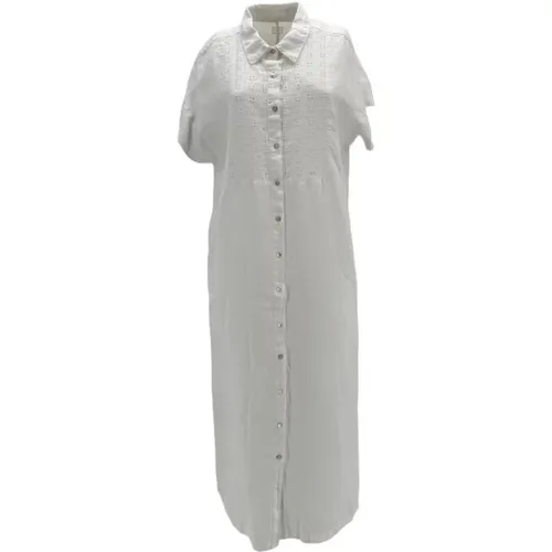 Shirt Dresses , female, Sizes: 2XL, XL - 120% lino - Modalova