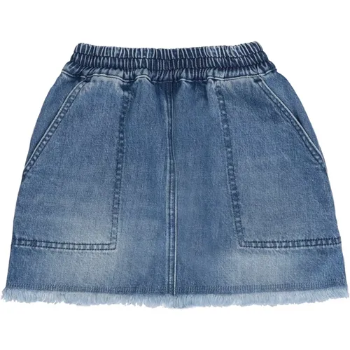 Frayed Hem Denim Rock Fendi - Fendi - Modalova