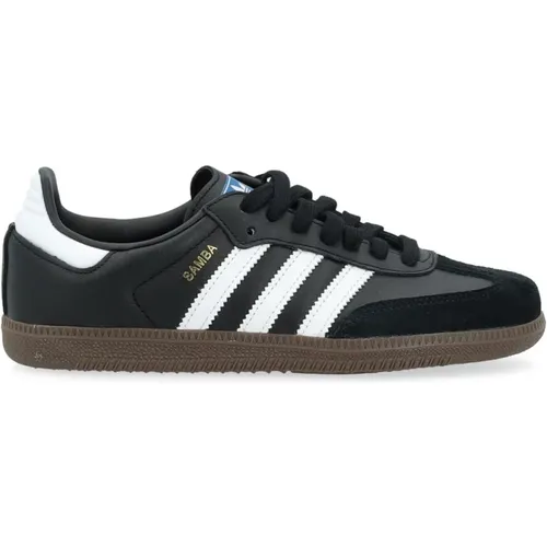 Schwarzer Ledersamba-Sneaker - adidas Originals - Modalova