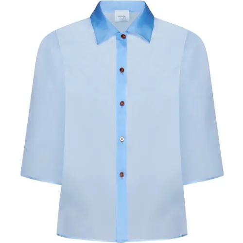 Silk Organza Shirt , female, Sizes: XS - Alysi - Modalova