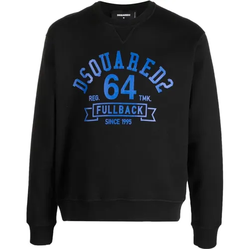 College Sweatshirt Logo Print Crew Neck , male, Sizes: M, XL, 2XL, S, L - Dsquared2 - Modalova