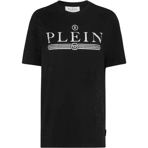 Grafik T-Shirt , Damen, Größe: L - Philipp Plein - Modalova