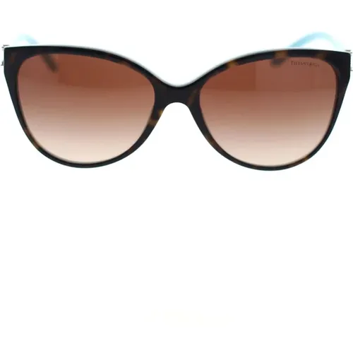 Cat-Eye Sunglasses with Feminine Details , female, Sizes: 58 MM - Tiffany - Modalova