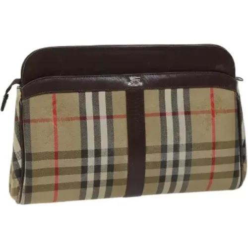 Pre-owned Cotton clutches , female, Sizes: ONE SIZE - Burberry Vintage - Modalova