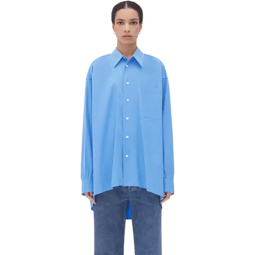Oversized Shirt with Special Label and Button Closure , female, Sizes: 3XS, 2XS - Bottega Veneta - Modalova