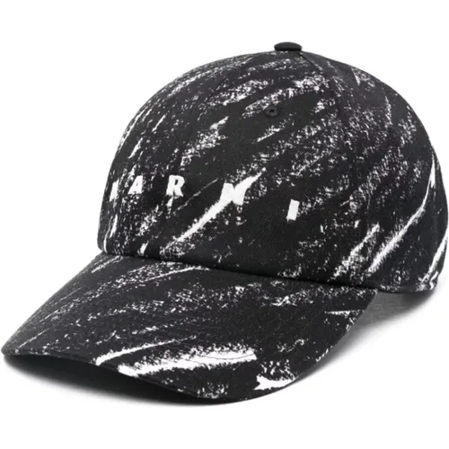 Stylish Nero Hats for Men , male, Sizes: M - Marni - Modalova