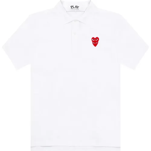 Polo-Shirt mit Logo , Herren, Größe: S - Comme des Garçons Play - Modalova