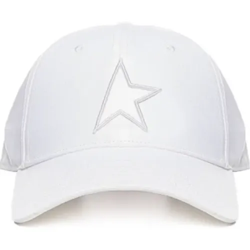 Star Patch Cotton Hats , male, Sizes: S/M - Golden Goose - Modalova