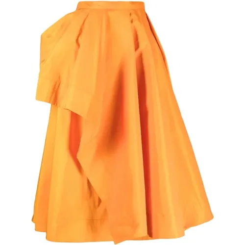 A-Line Midi Skirt , female, Sizes: XS - alexander mcqueen - Modalova